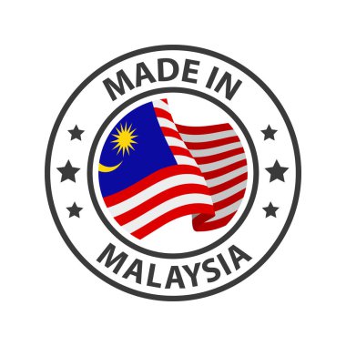 Malezya ikonundan yapılmış. Ülke bayrağıyla damgalanmış.