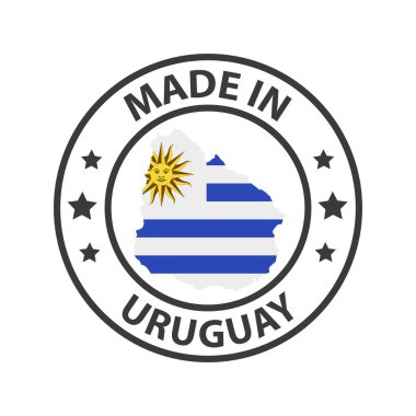 Uruguay ikonundan yapılmış. Ülke haritasıyla damgalanmış