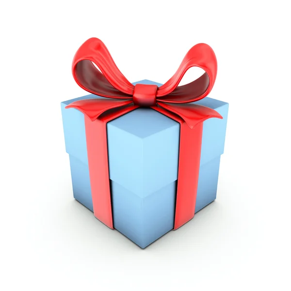 Cajas de regalo con cintas en blanco —  Fotos de Stock
