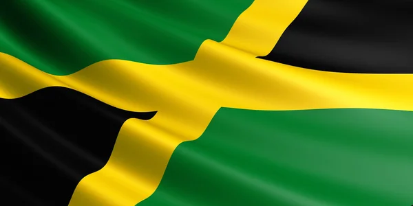 Jamaica flag. — Stock Photo, Image