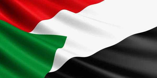 Sudan Flagg . – stockfoto