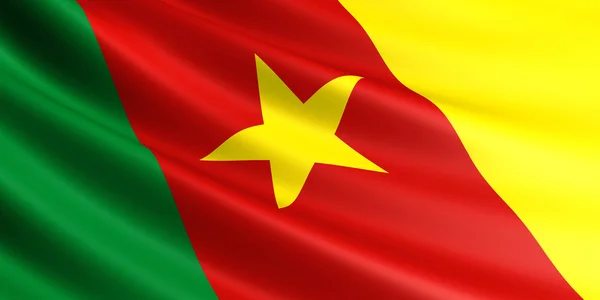 Kamerun-Flagge. — Stockfoto
