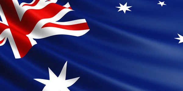Australische Flagge. — Stockfoto