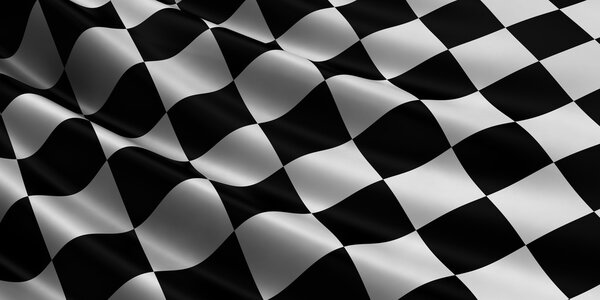 Finish checkered flag.