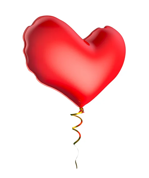 Μπαλόνι σε σχήμα καρδιάς. — Φωτογραφία Αρχείου