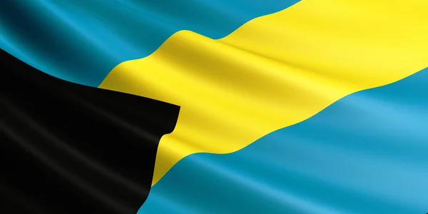 Bahamas flag. — Stock Photo, Image