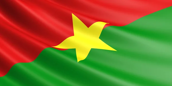 Burkina Faso flag. — Stock Photo, Image