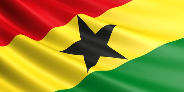 Ghana-Flagge. — Stockfoto