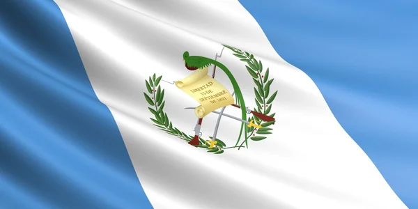 Guatemala flagga. — Stockfoto