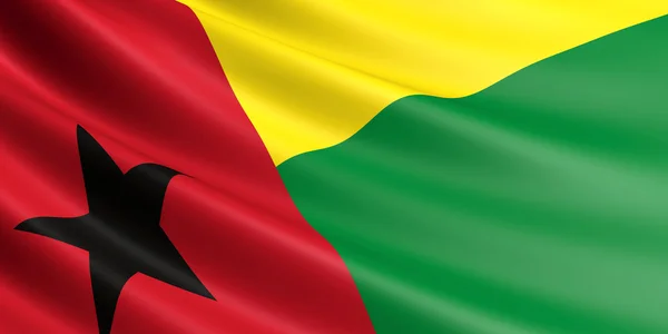 Guinea-Bissau flag. — Stock Photo, Image