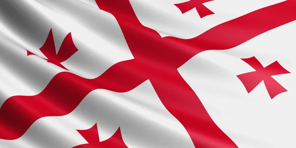 Bandeira da Geórgia . — Fotografia de Stock