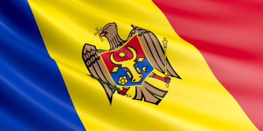 Moldova bayrağı.