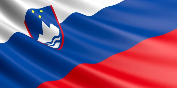 Bandera de Eslovenia . — Foto de Stock