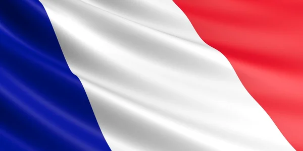 Vlag van Frankrijk. — Stockfoto