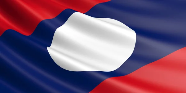 Bandera lao . — Foto de Stock