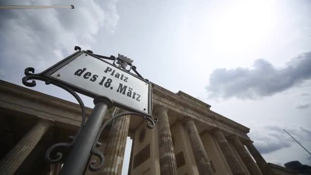 Brandenburg Gate in Berlin — Stock Video