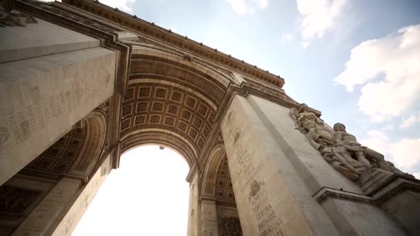 パリの三畳紀のアーチ — ストック動画
