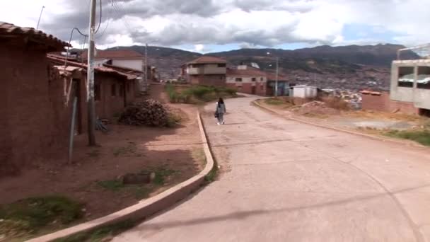 Dirigindo pelas ruas de Cusco — Vídeo de Stock