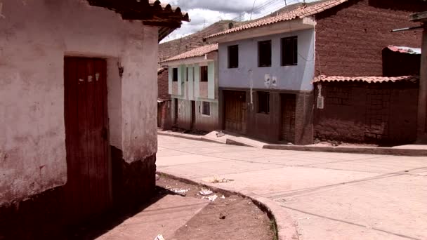 Utsikt över gatorna i Cusco — Stockvideo