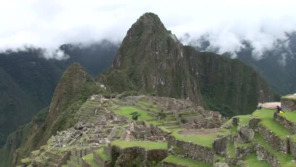 Историческое святилище Мачу-Пикчу — стоковое видео