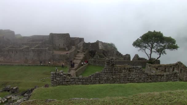 Turistas en la antigua ciudad Inca perdieron Machu Picchu — Vídeo de stock