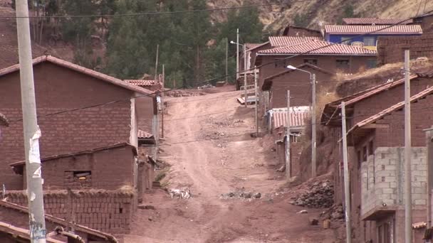 Blick auf die Straßen in Cusco — Stockvideo