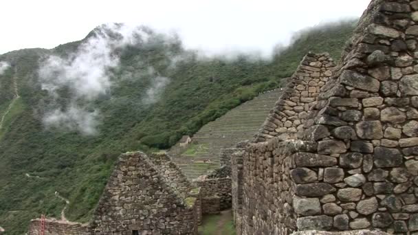 Antik şehir machu picchu lost Inca — Stok video