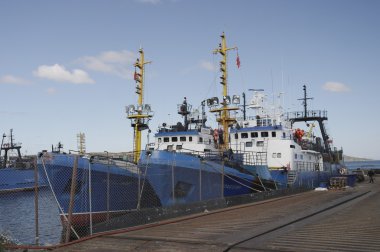 Norveç. Kirkenes. Limanda gemiler.