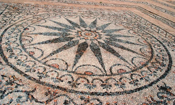 Ein Mosaik aus Steinen. Stockfoto