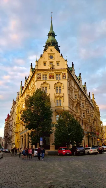 Praga República Checa Agosto 2021 Antigua Casa Municipal Una Las —  Fotos de Stock