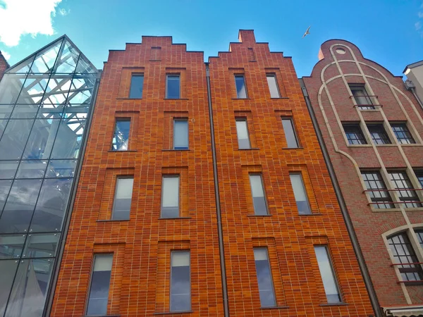 Danzig Polen August 2021 Moderne Gebäude Stil Der Alten Traditionellen — Stockfoto