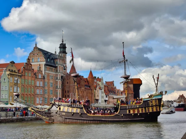Гданьск Польша Августа 2021 Года Туристический Корабль Старого Стиля Используемый — стоковое фото