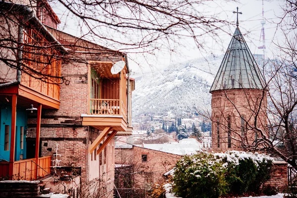 Utsikt över tbilisi gamla stan — Stockfoto