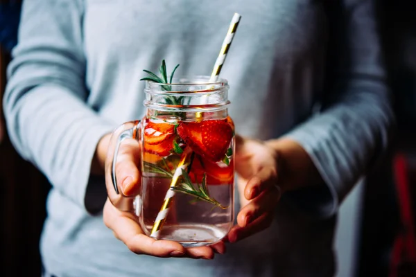 Glas Limonade — Stockfoto