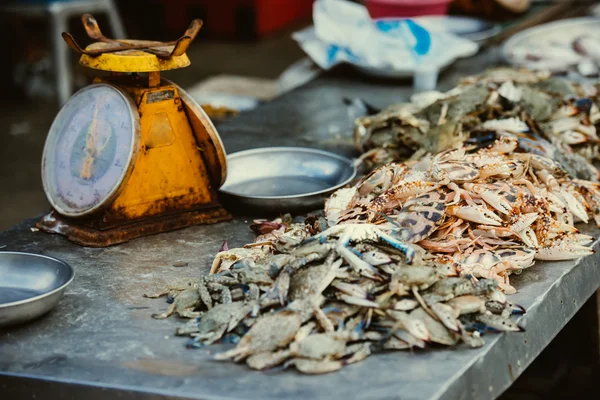 Élelmiszer piacon, Bangkok, Thaiföld — Stock Fotó