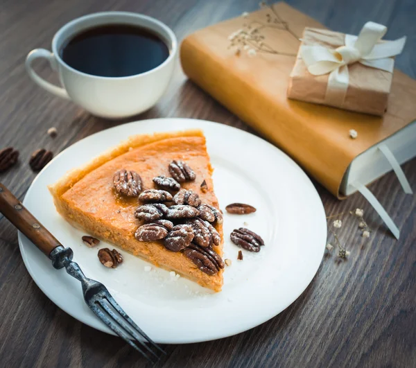 Pecan tårta — Stockfoto