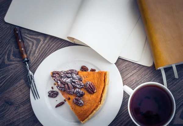 Pecan taart — Stockfoto