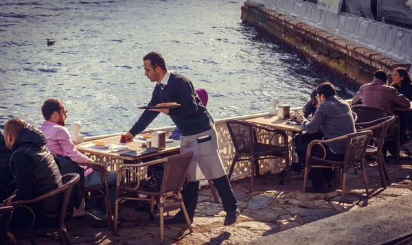 Bosporus café — Stockfoto