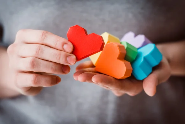 LGBT hearts — Stock Photo, Image