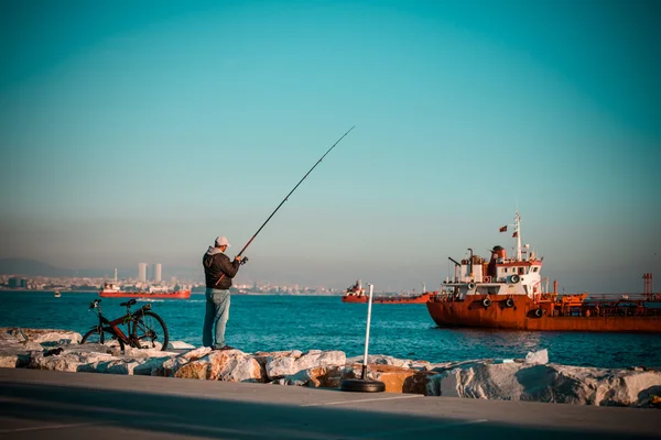 Pescador istanbul — Fotografia de Stock