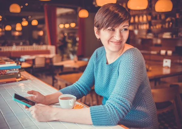 En el café — Foto de Stock