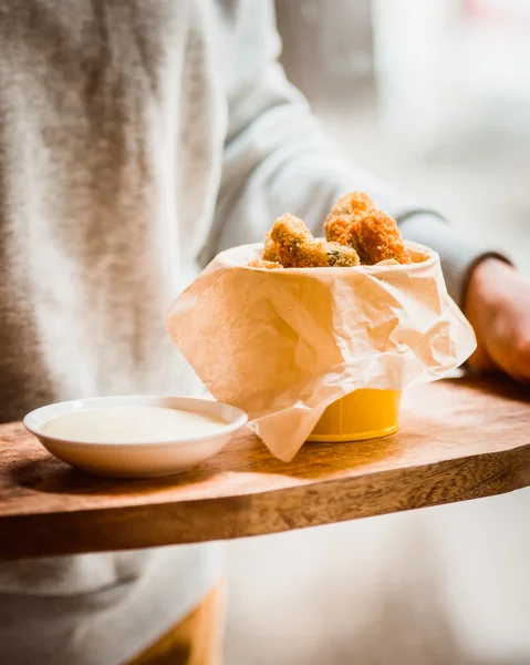 Fried pickles — Stock Photo, Image