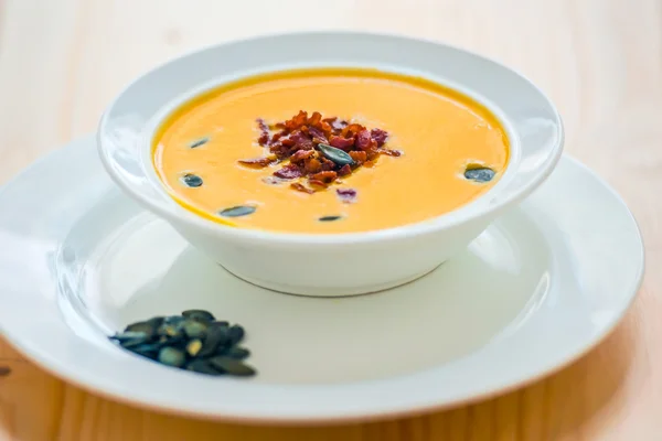 Kürbissuppe — Stockfoto