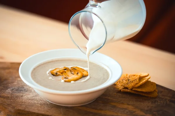 Sopa de cogumelos — Fotografia de Stock