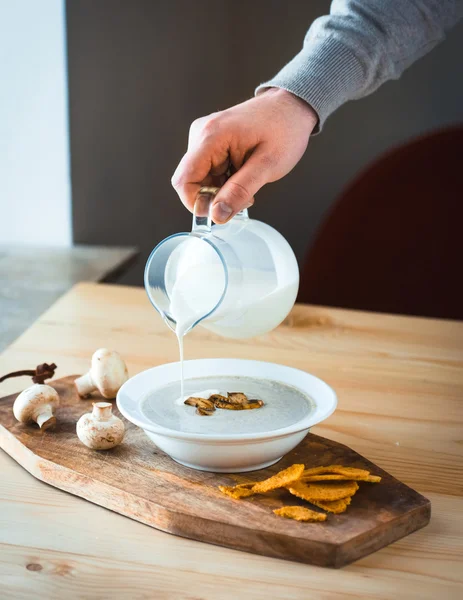 Mushroom soup — Stock Image Mushroom soup Royalty Free Stock Images
