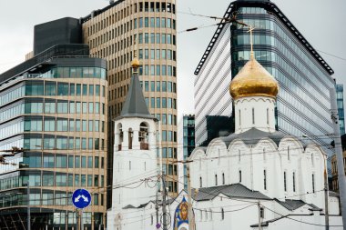 Görünümü Moskova ve St. Nicholas Kilisesi