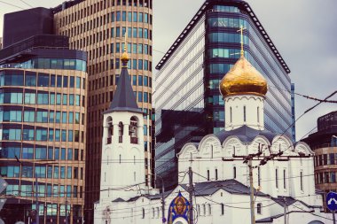 Görünümü Moskova ve St. Nicholas Kilisesi