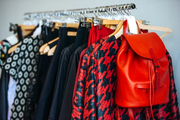 Dresses in a retail shop — Stock Photo, Image