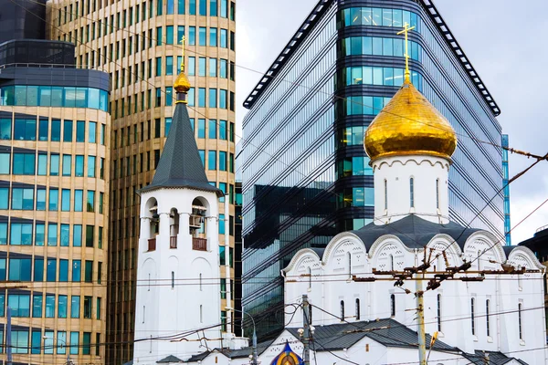 The view of the church of St Nicholas in Moscow — Stock Photo, Image