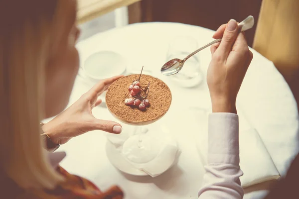 Italian dessert Tiramisu — Stock Photo, Image